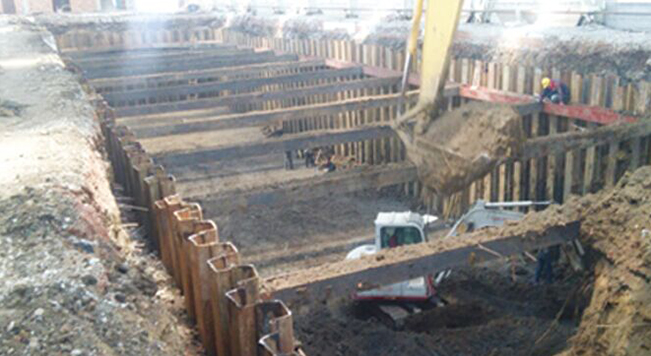 天津一汽廠房基礎(chǔ)支護工程